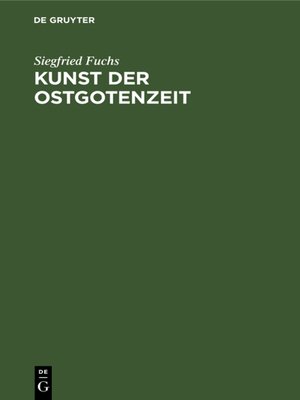 cover image of Kunst der Ostgotenzeit